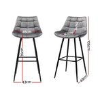 Contemporary Swivel Bar Stool Set