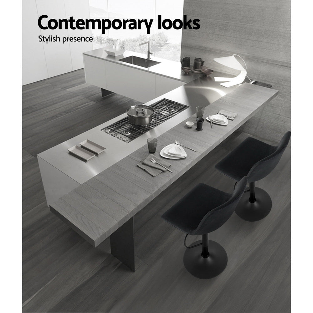 Artiss Vintage Leather Swivel Bar Stools