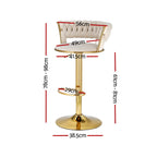Vivien Gas Lift Velvet Bar Stools