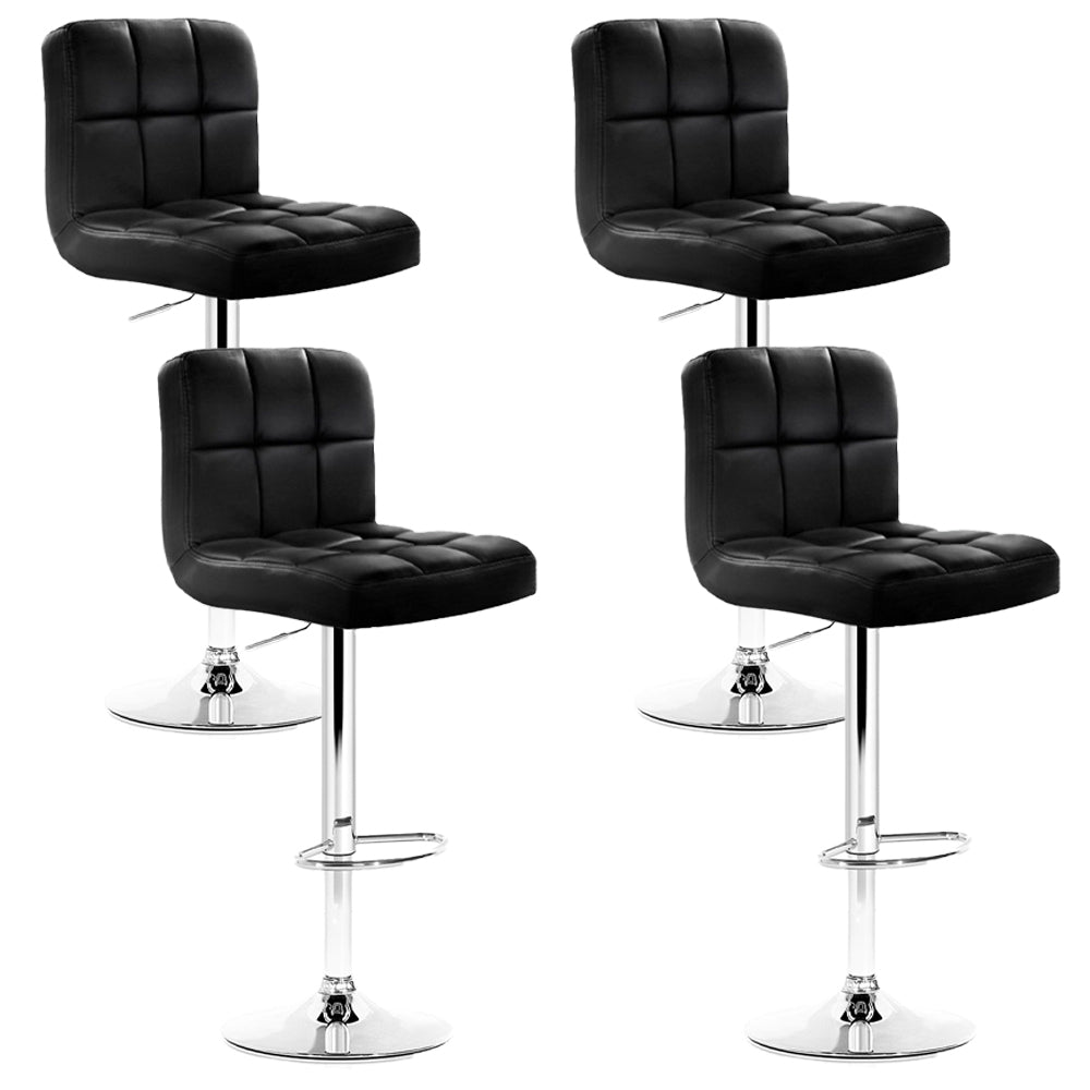 Artiss Modern Black Leather Bar Stools