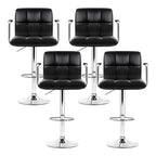 Artiss 4x Modern Leather Bar Stools with Armrest