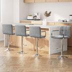 Artiss Noa Grey Bar Stool with Armrest