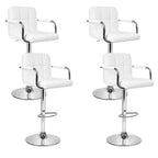 Artiss 4x Modern Leather Bar Stools with Armrest