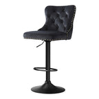 Artiss Velvet Adjustable Bar Stool