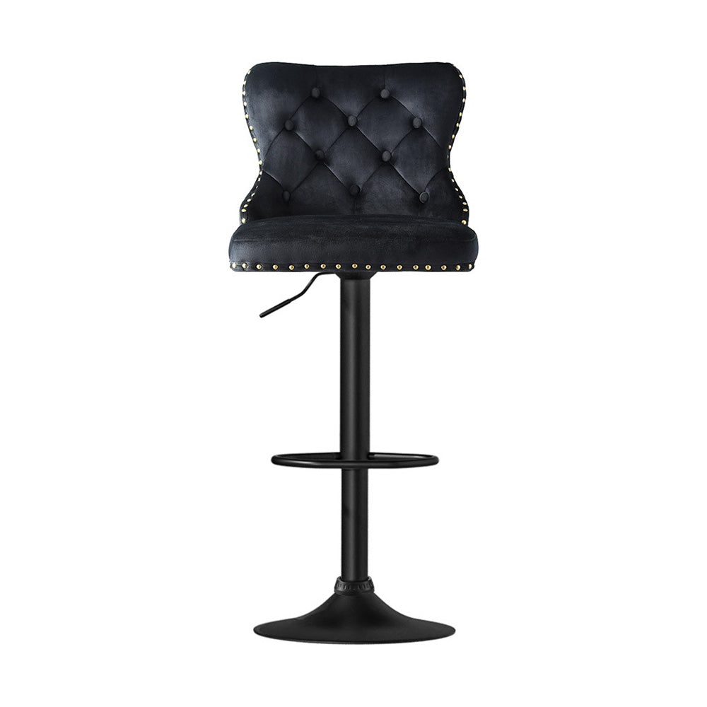 Artiss Velvet Adjustable Bar Stool
