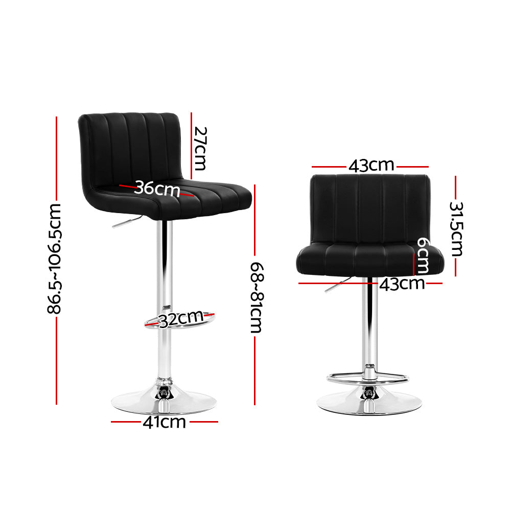 Artiss Como Bar Stool - Gas Lift Leather