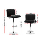 Artiss Como Bar Stool - Gas Lift Leather