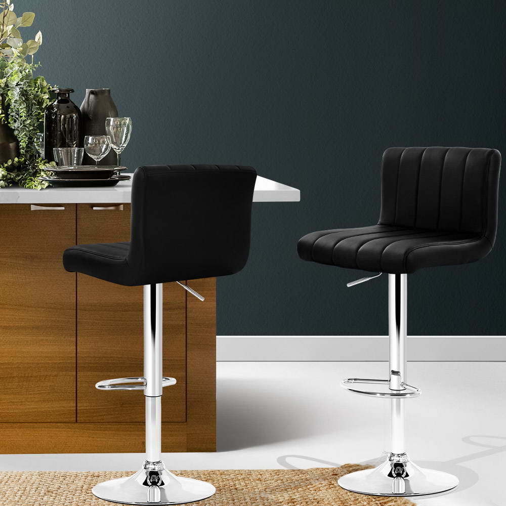 Artiss Como Bar Stool - Gas Lift Leather