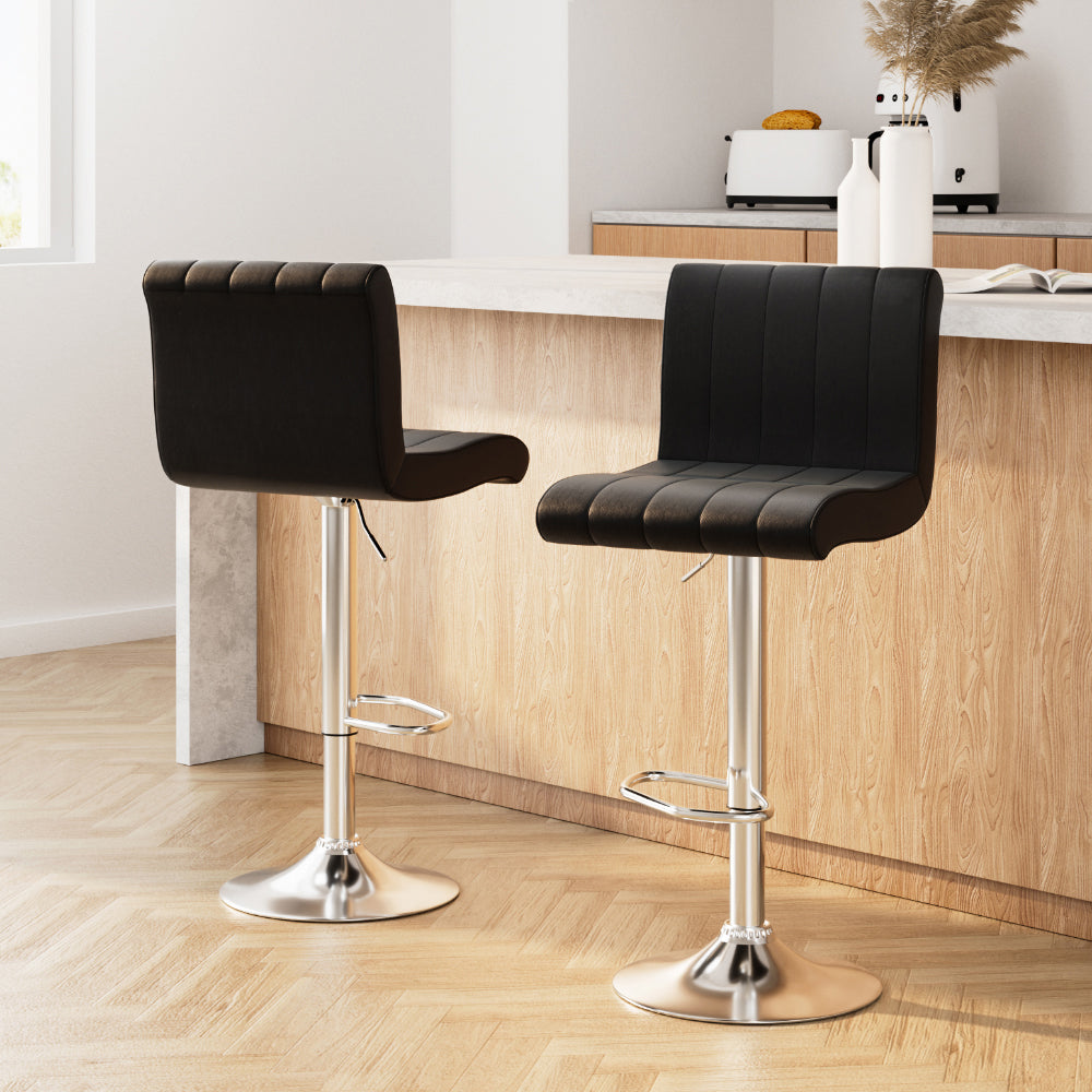 Artiss Como Bar Stool - Gas Lift Leather