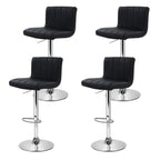 Artiss 4x Adjustable Black Bar Stools
