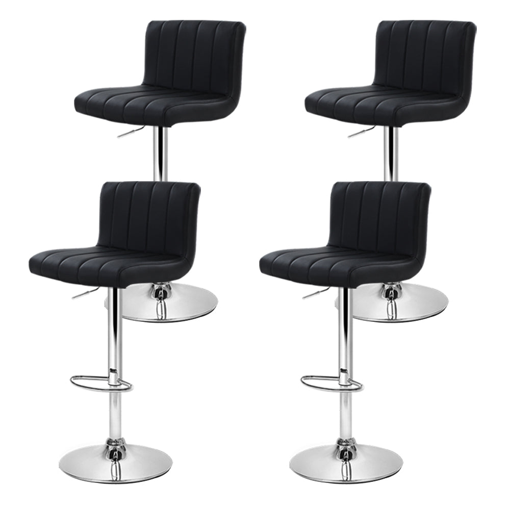Artiss 4x Adjustable Black Bar Stools