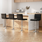 Artiss 4x Adjustable Black Bar Stools