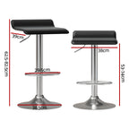 Artiss Wade Contemporary Bar Stools - Black