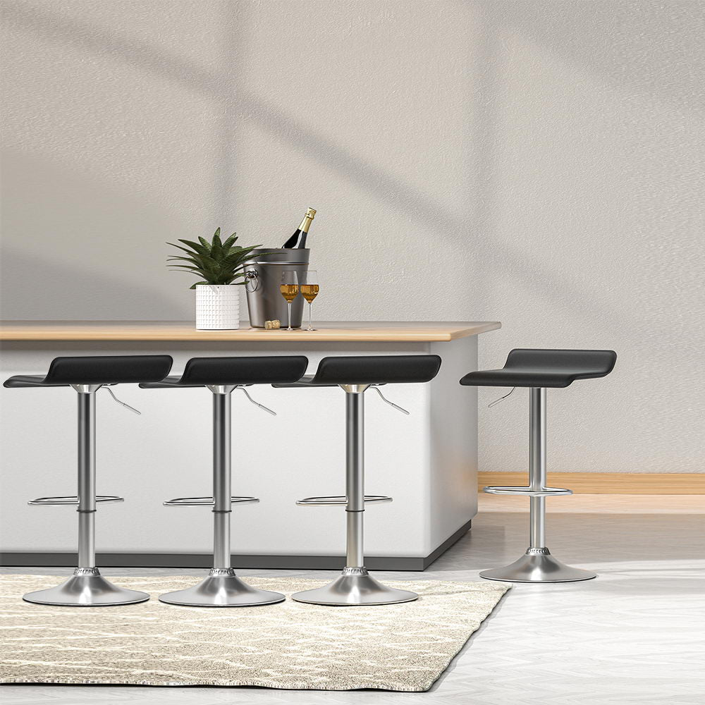 Artiss Wade Contemporary Bar Stools - Black