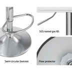 Artiss Wade White Faux Leather Bar Stool