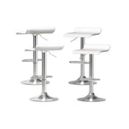 Artiss Wade White Faux Leather Bar Stool