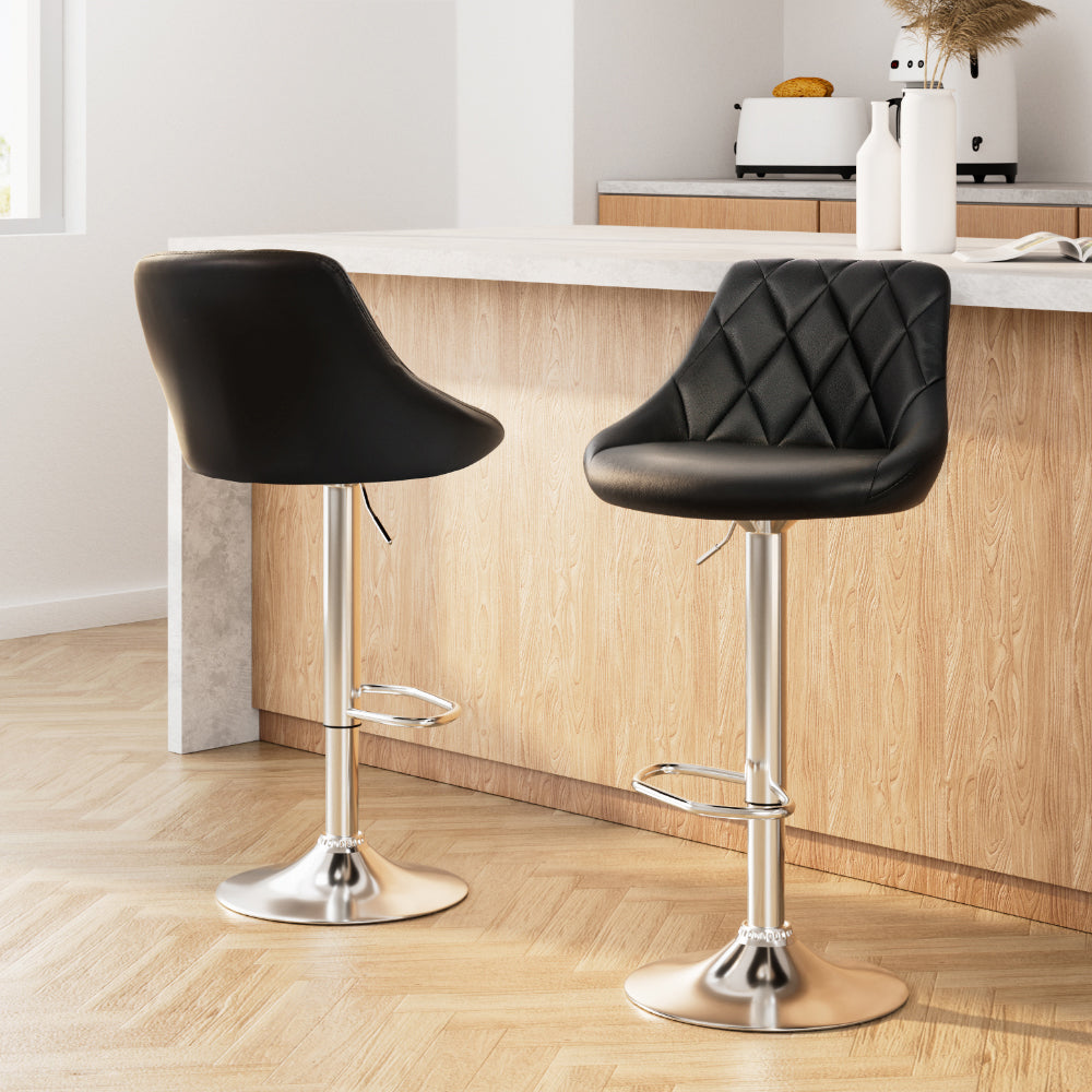 Artiss Elan Leather Padded Bar Stool
