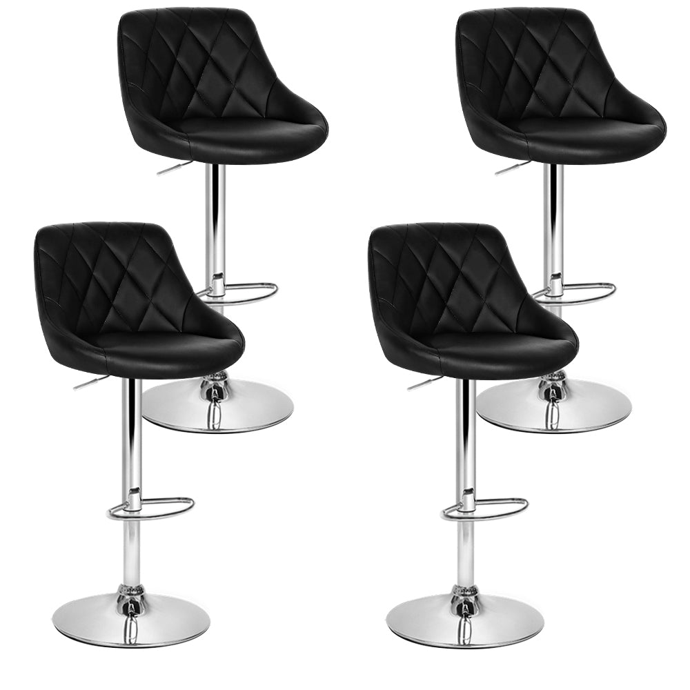 Artiss Elan Leather Padded Gas Lift Bar Stool