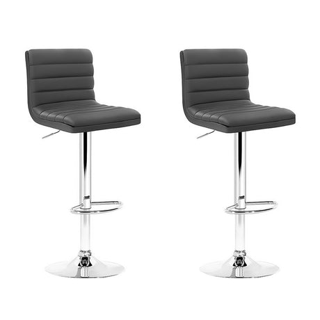 Artiss Adjustable Swivel Bar Stools - 2 Pack