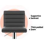 Artiss Adjustable Swivel Bar Stools - 2 Pack