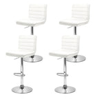 Artiss White PU Leather Bar Stools