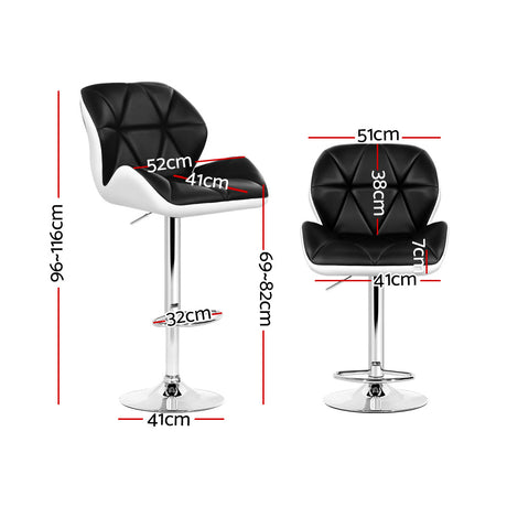 Artiss Adjustable Gas Lift Bar Stools
