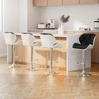 Artiss Adjustable Gas Lift Padded Leather Bar Stools