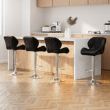 Artiss Adjustable Gas Lift Padded Leather Bar Stools