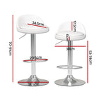 Contemporary Adjustable PU Leather Bar Stools