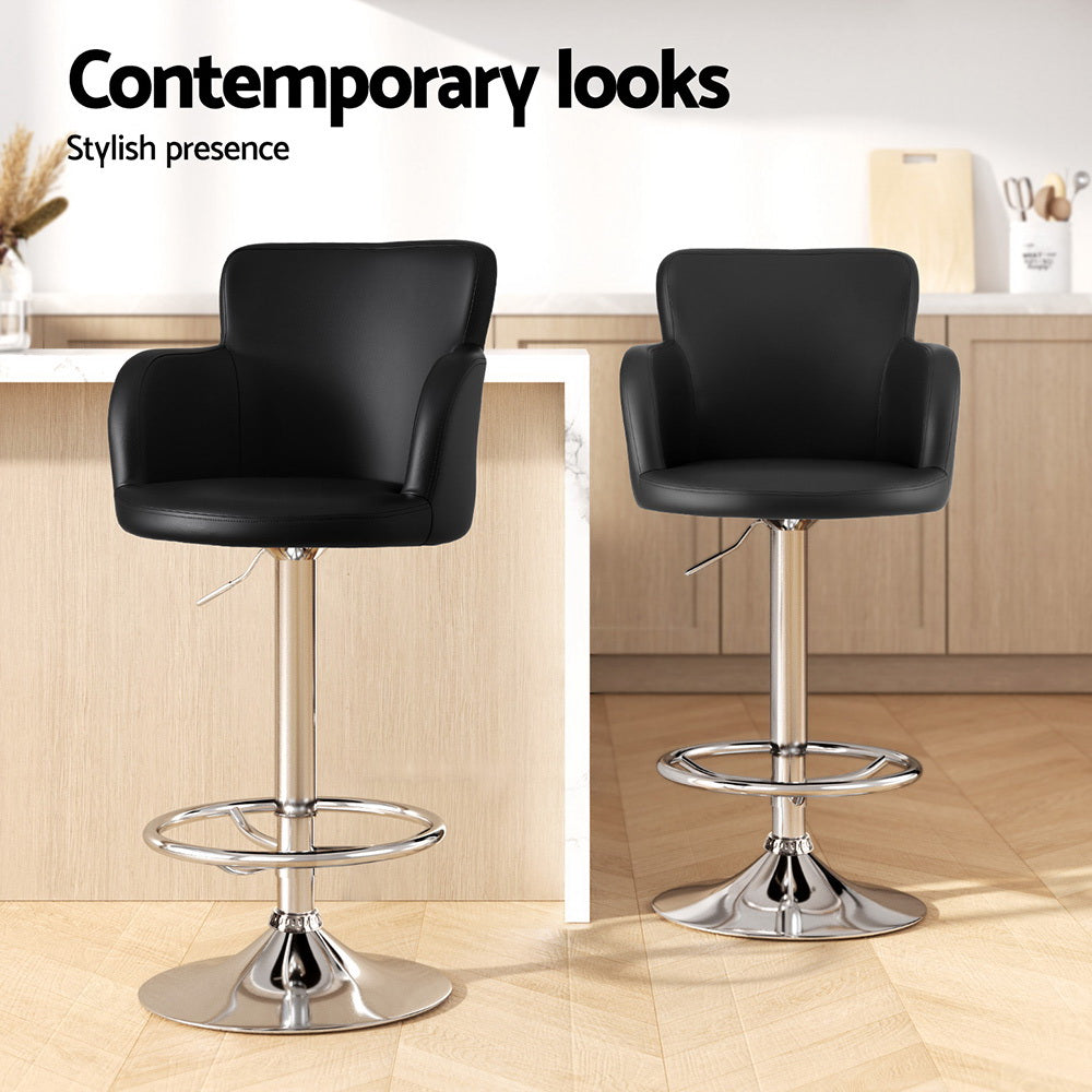 Artiss Adjustable PU Leather Bar Stools