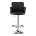 Artiss Black Leather Adjustable Bar Stools