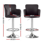 Artiss Premium Brown Leather Bar Stools