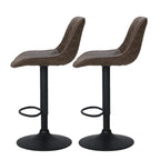 Artiss Vintage Leather Adjustable Bar Stools
