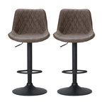 Artiss Vintage Leather Adjustable Bar Stools