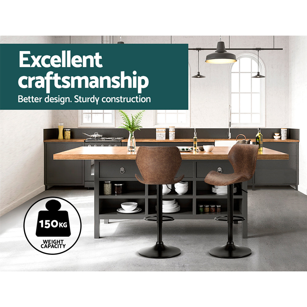 Artiss Frawley Vintage Swivel Bar Stools