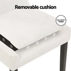 Corduroy Dining Chairs Set of 4 - Beige