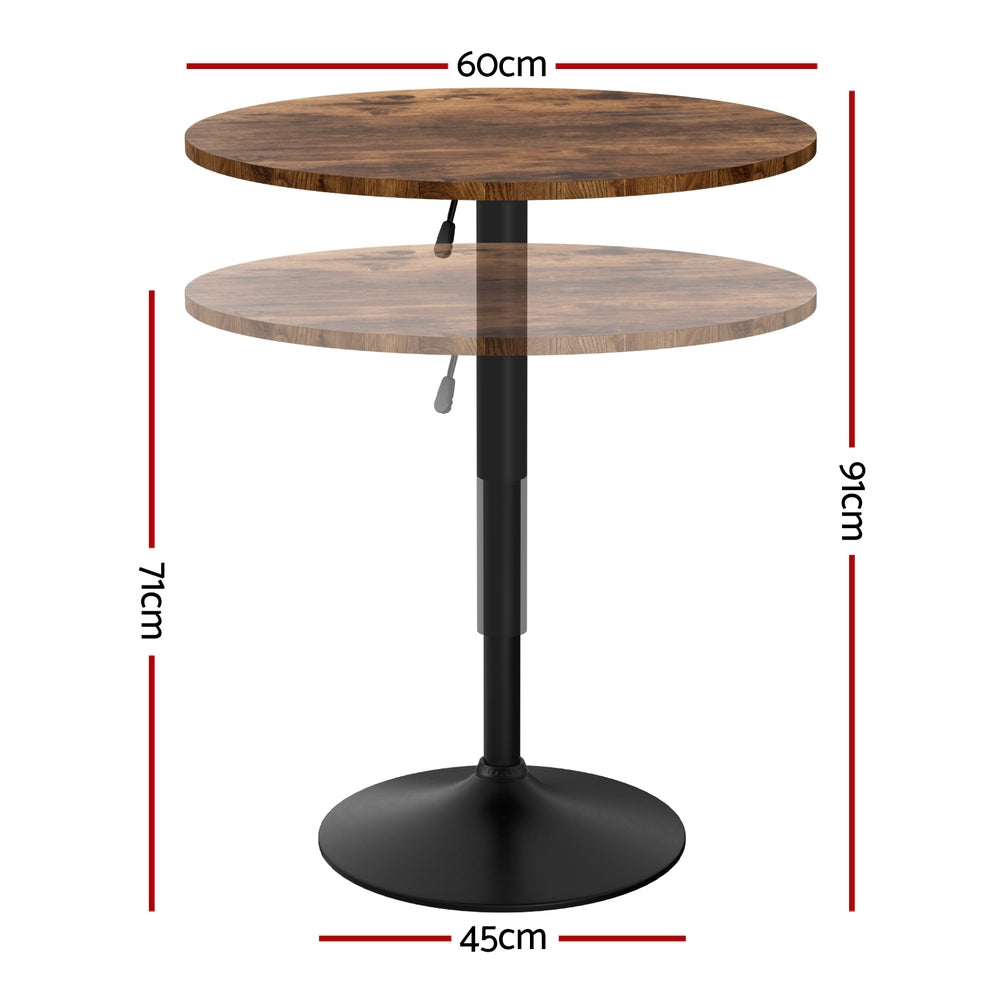 Artiss Adjustable 360° Swivel Bar Table