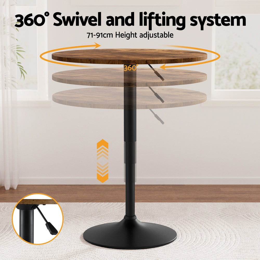 Artiss Adjustable 360° Swivel Bar Table