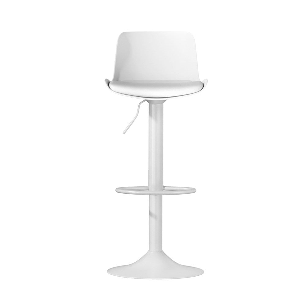 Artiss Fynn White Swivel Bar Stools - Set of 2