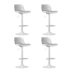 Artiss Fynn Swivel Bar Stools - White