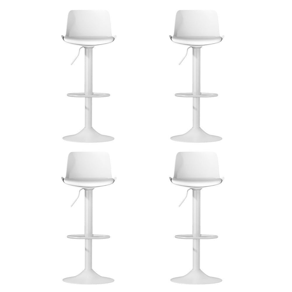 Artiss Fynn Swivel Bar Stools - White