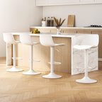 Artiss Fynn Swivel Bar Stools - White