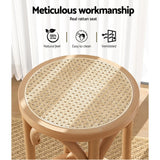 Artiss Apri Bar Stool - Rattan & Wood