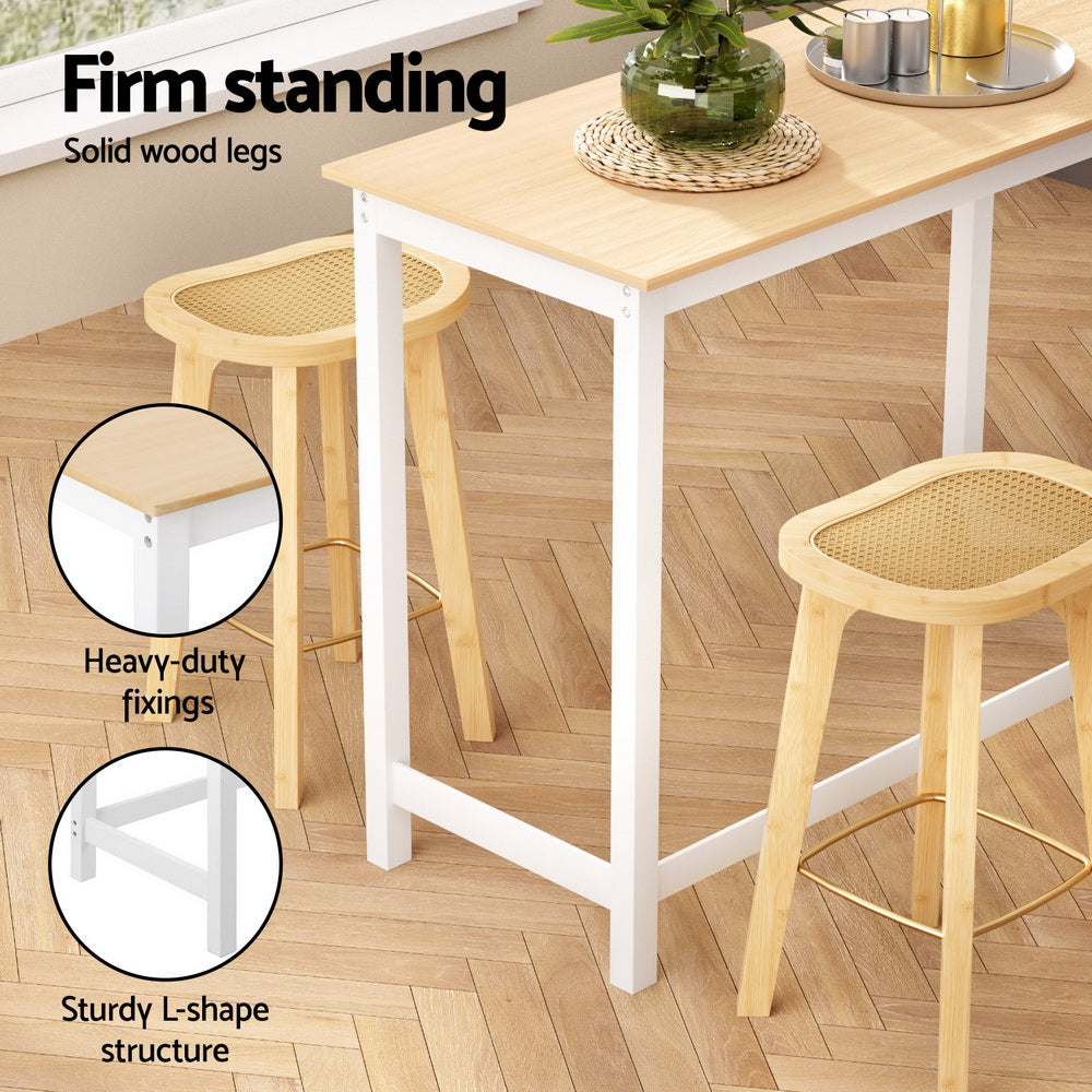 Artiss Bar Table and Stools Set