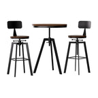 Artiss Industrial Bar Table and Stool Set