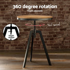 Artiss Industrial Bar Table and Stool Set