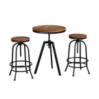 Artiss Industrial Bar Table and Stool Set