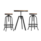 Artiss Industrial Bar Table and Stool Set