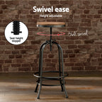 Artiss Industrial Bar Table and Stool Set