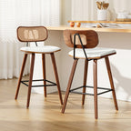 Artiss Rattan Bar Stools - Set of 2
